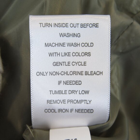 SO Juniors Size M Utility Cropped Windbreaker Jacket Zip Oversized Olive - Picture 9 of 9